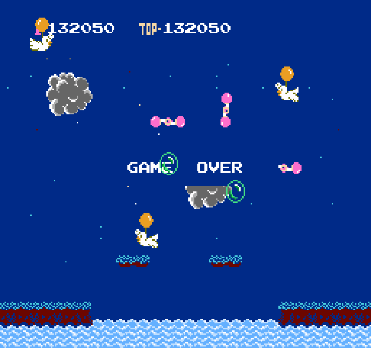 Schermata GAME OVER del gioco delle ‏‎22:15 dell'11 febbraio 2026