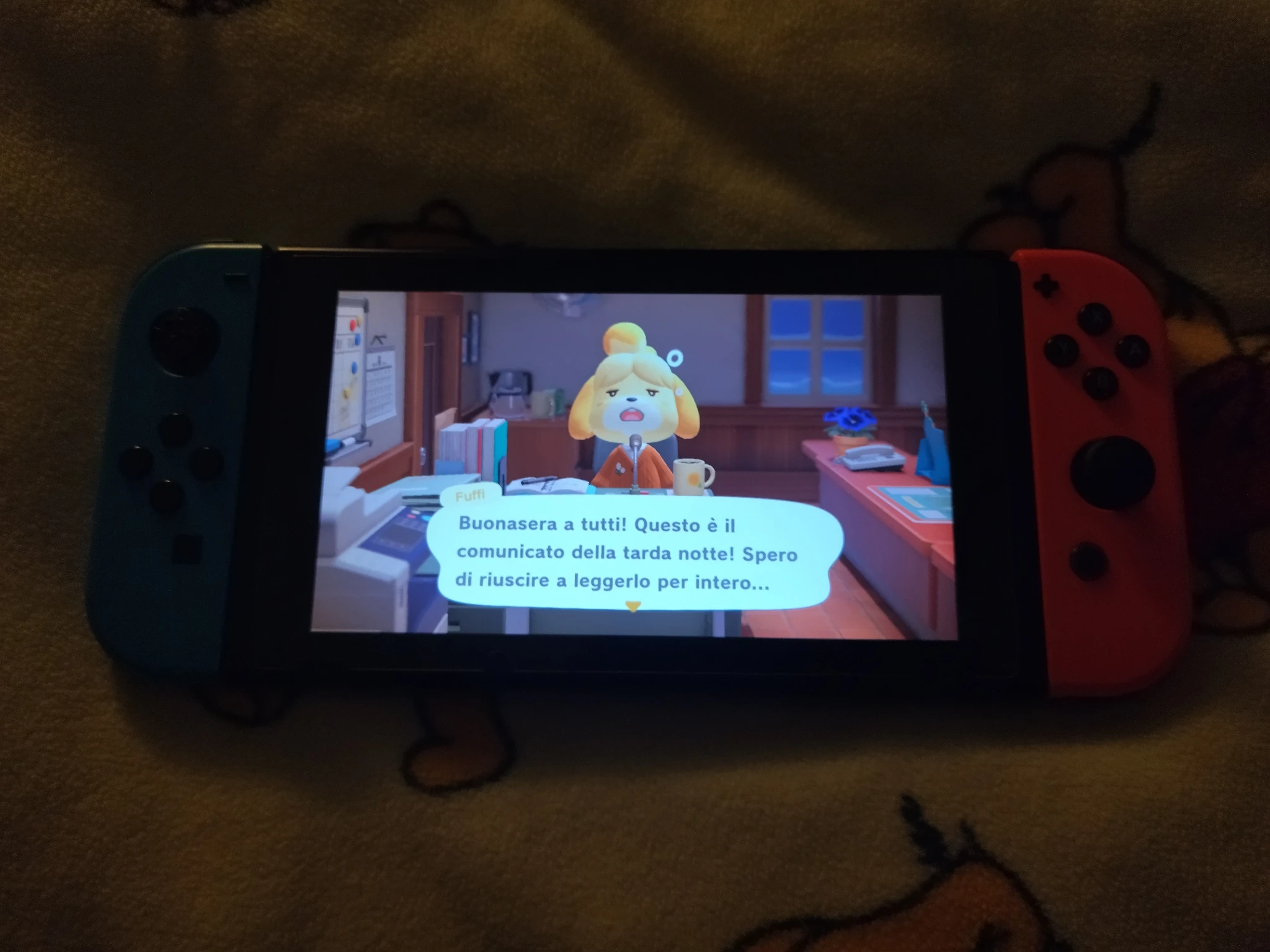 Fuffi

Buonasera a tutti! Questo è il
comunicato della tarda notte! Spero
di riuscire a leggerlo per intero...