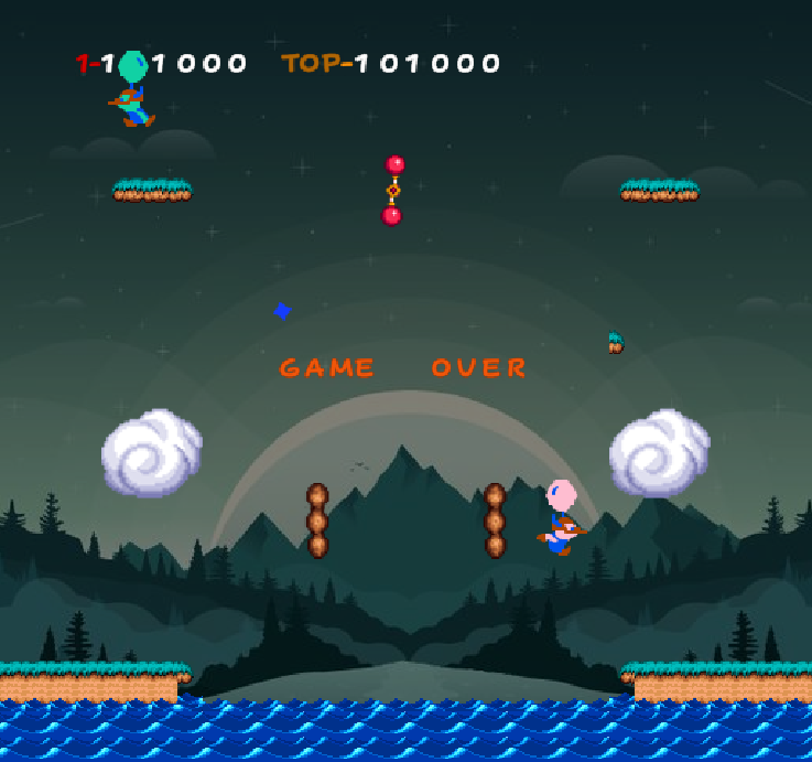 Schermata GAME OVER del gioco delle 23:35 del 10 febbraio 2026