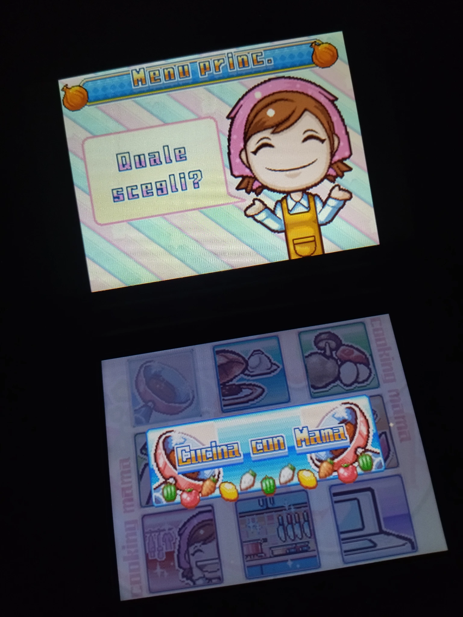 Menu principale Cooking Mama 3