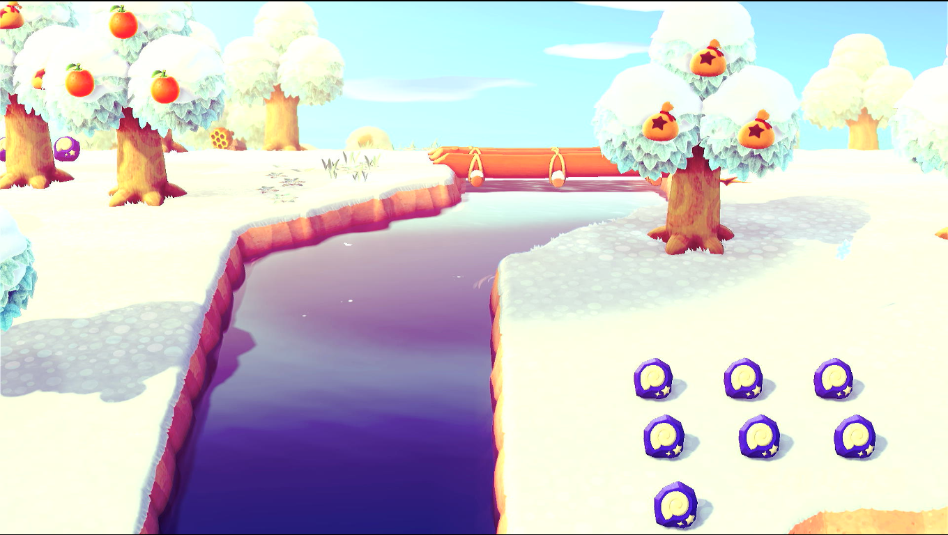 Foto scenica vicino al ponte sinistro dell'isola, con qualche fossile a terra sulla destra e poi qualcosa che si vede in lontananza a sinistra di sparso