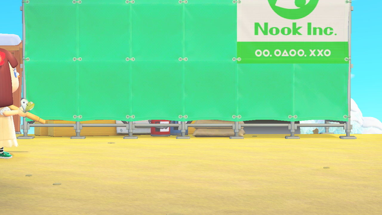 Foto frontale del cantiere in questione come descritto