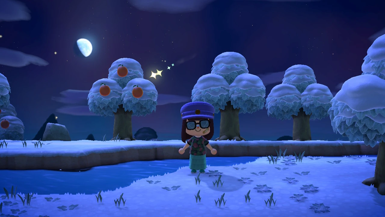 Foto pochi frame dopo l'espressione del desiderio, quando la stella è più in basso e lo scintillio si sta scomponendo